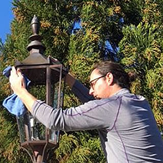We Clean Outdoor Lamps Too!